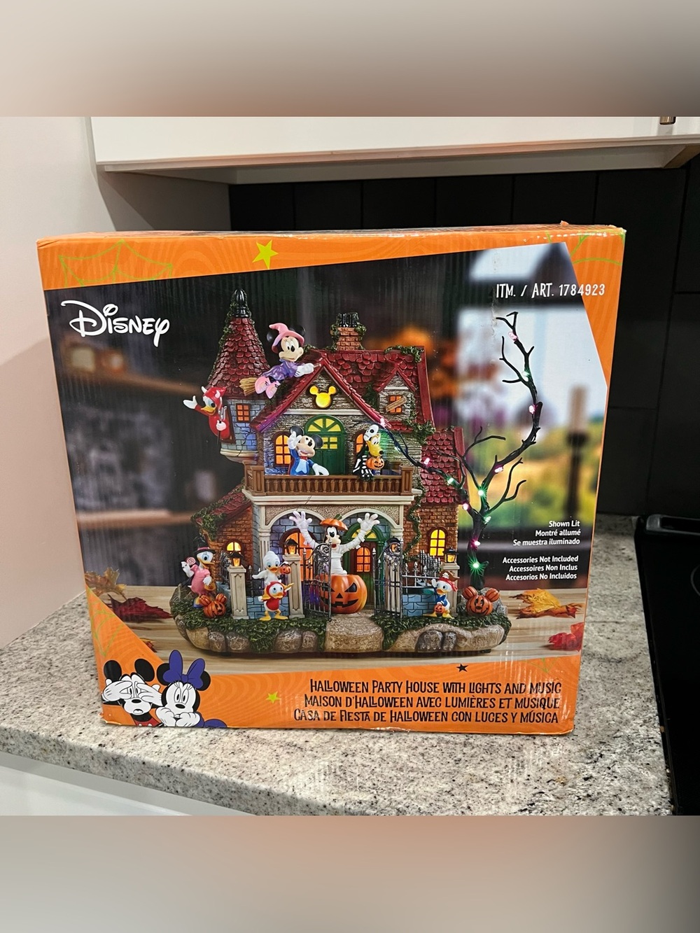 NIB Disney Halloween Party House With Lights and Music